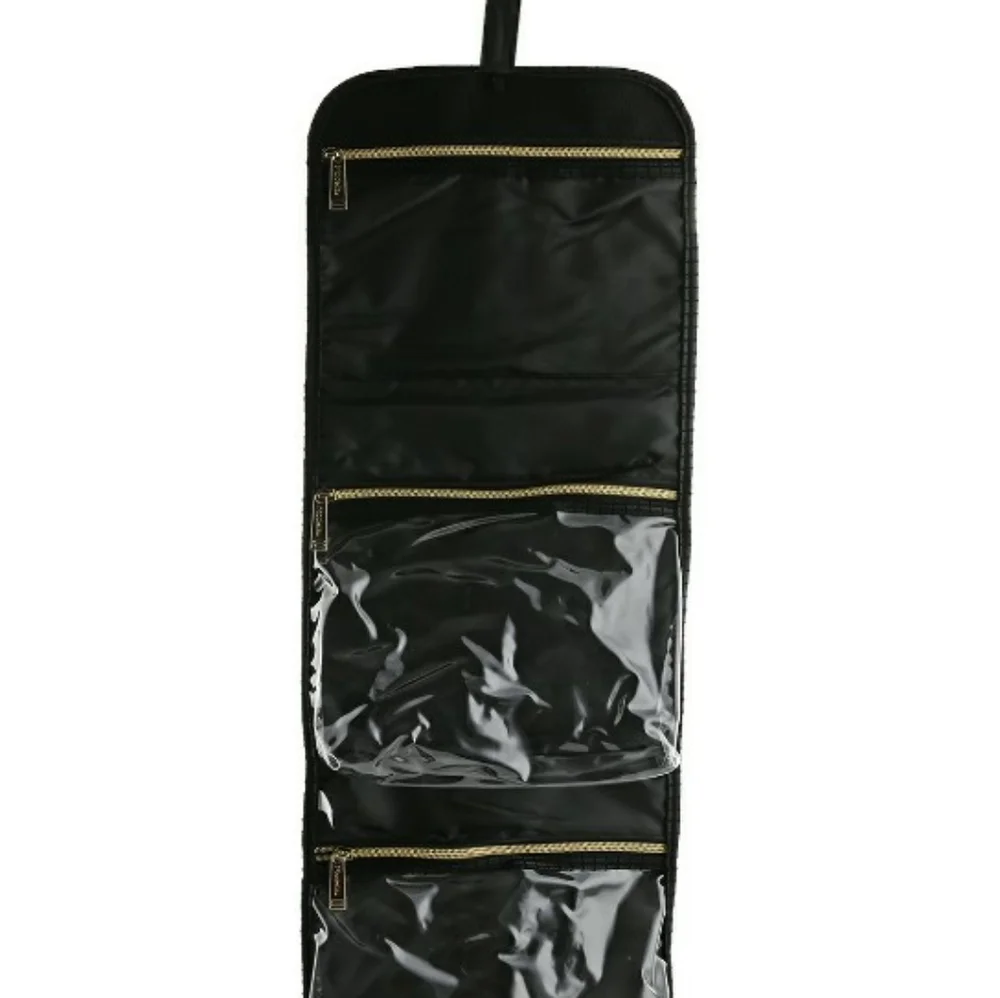 NWT Faux Leather & Nylon travel Beauty Organizer